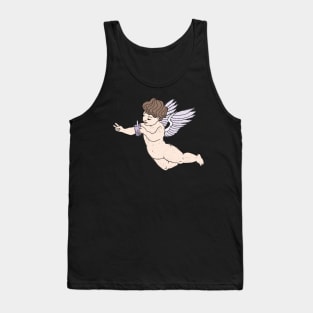 Cherub Drinking Bubble Tea Tank Top